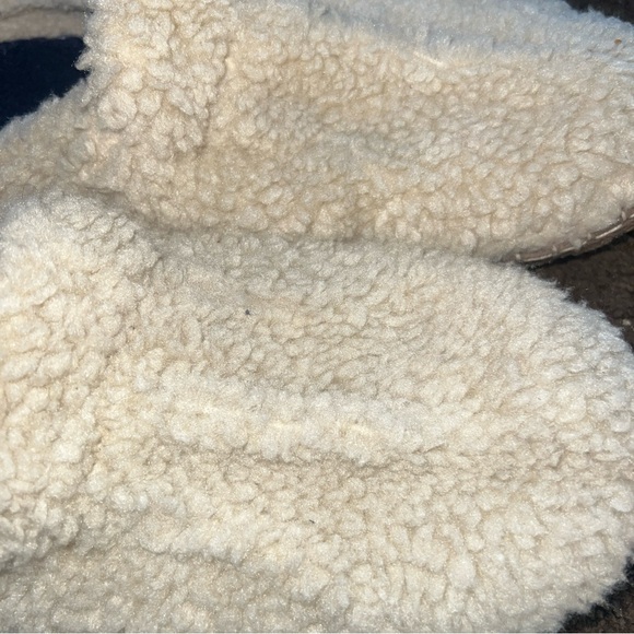 LL Bean Women's Cream Knit Wicked Good Fleece Lined Cozy Slippers Size 10 M - Picture 8 of 8